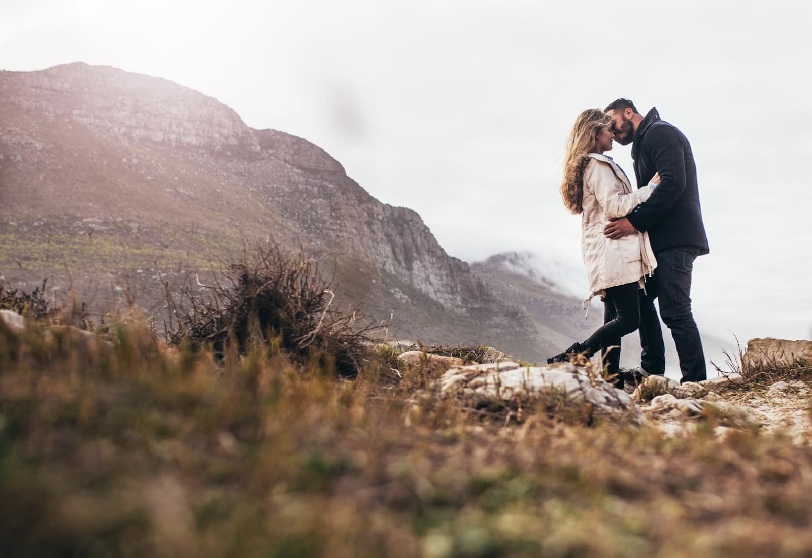 couple kissing on top of a mountain, Lens Replacement Fortitude Valley